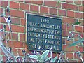 Drake & Mount Boundary Plaque