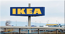 J3776 : "IKEA" sign, Belfast (November 2014) by Albert Bridge