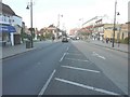 Looking north along Woodcote Road