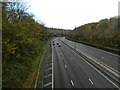 M4, looking south from Glasllwch Lane, Newport