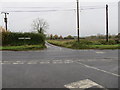 TL9777 : Cross Roads at the Mill Inn to the west of Market Weston by Peter Wood
