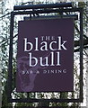 Sign for the Black Bull pub