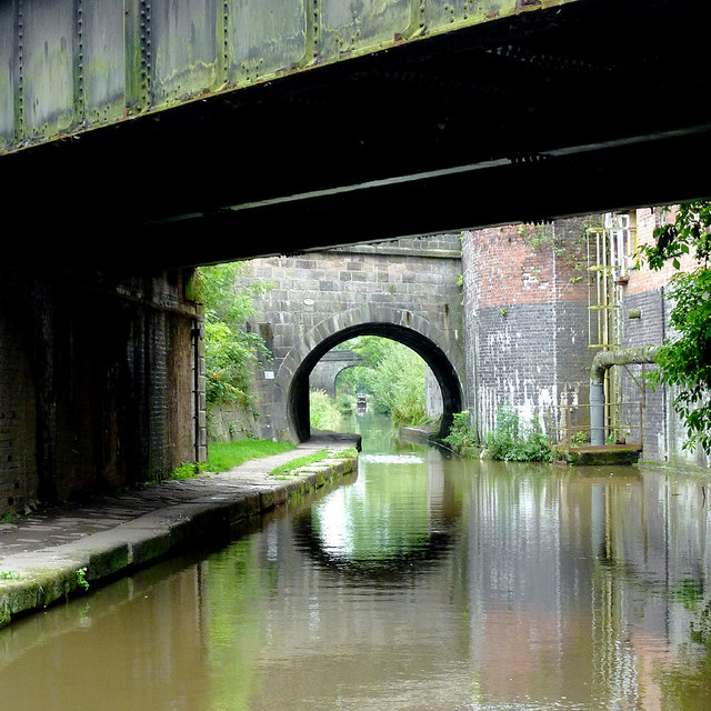 Canal bridges at Hightown in Congleton, Cheshire