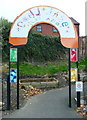 Entrance to the play area at Dodd Naze