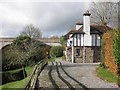 House, overlooking Chelfham Viaduct