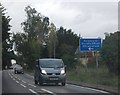 Sign on the A140