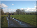 Bridleway approaching Bloan Farm