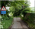 Unsuitable route for wide vehicles, Aberhowy