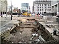SJ8397 : Digging up St Peter's Square by Gerald England