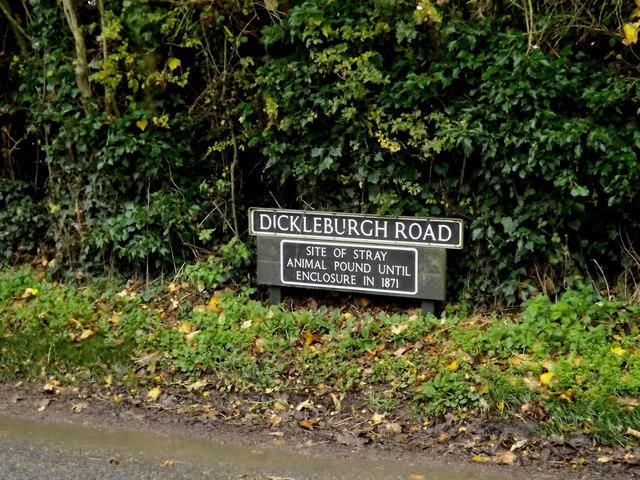 Dickleburgh Road sign