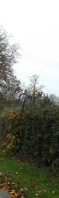 Shimpling Hall Farm sign