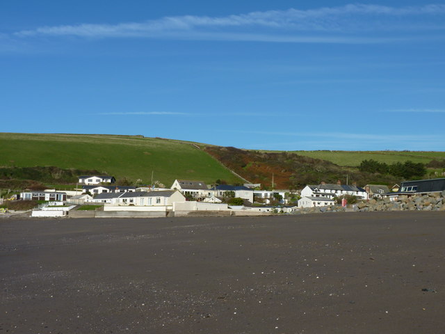 Challaborough village from the beach