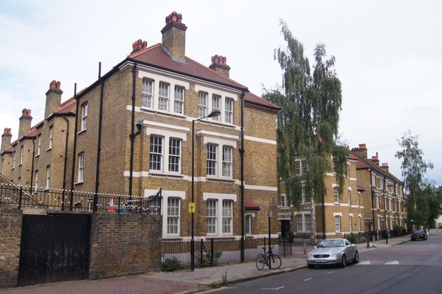 Houses along Webber Street