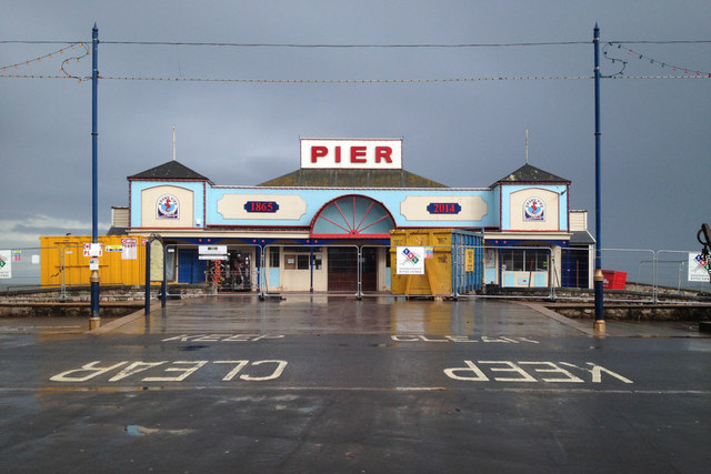 Teignmouth Grand Pier, still closed after storm damage in February 2014