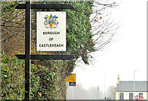 J4173 : Castlereagh boundary sign, Dundonald (November 2014) by Albert Bridge