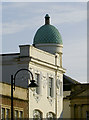 Green dome in autumn sunlight