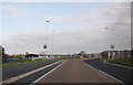 Approaching roundabout on the A96