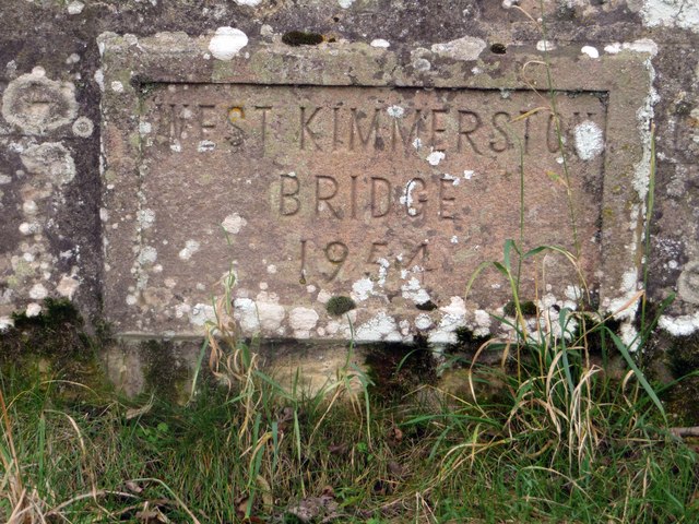 Inscription on West Kimmerston Bridge
