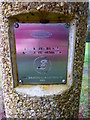 Plaque on water dispenser