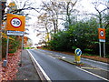 Chertsey Road enters Windlesham