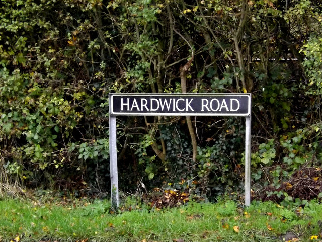 Hardwick Road sign