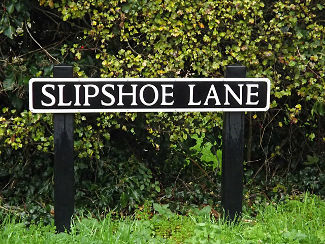 Slipshoe Lane sign