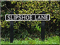 Slipshoe Lane sign