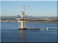 NT1280 : The Queensferry Crossing - Middle Tower by M J Richardson