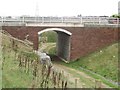 Farm track under the A689