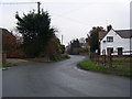 Tilley Road enters Tilley village