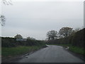 Lane at Brown Heath village boundary