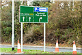 J4274 : New park and ride direction sign, Dundonald (December 2014) by Albert Bridge