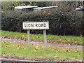 Lion Road sign