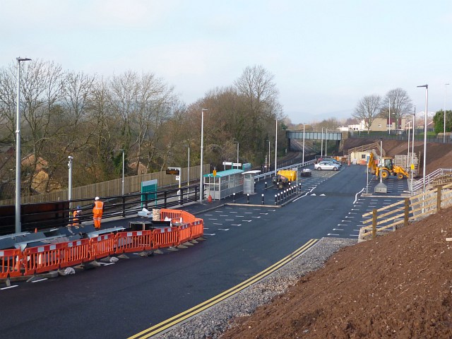 Pye Corner railway station: nearly completed
