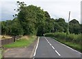 Bend in the A50 at the approach to the Flush Road junction