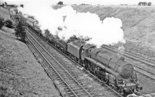 Express from London Paddington approaching Chester, 1963