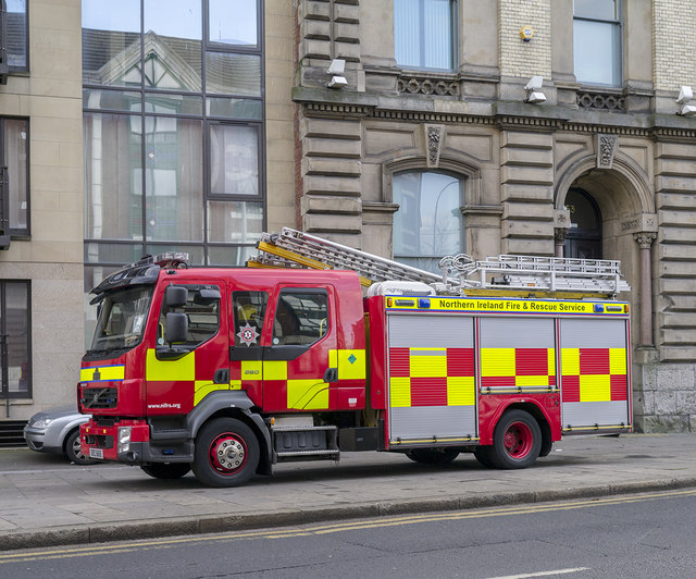 Fire appliance, Belfast © Rossographer cc-by-sa/2.0 :: Geograph Britain ...