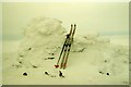 NH6804 : Summit cairn in winter, A' Chailleach by Jim Barton
