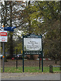 TG1908 : Earlham Park sign by Geographer