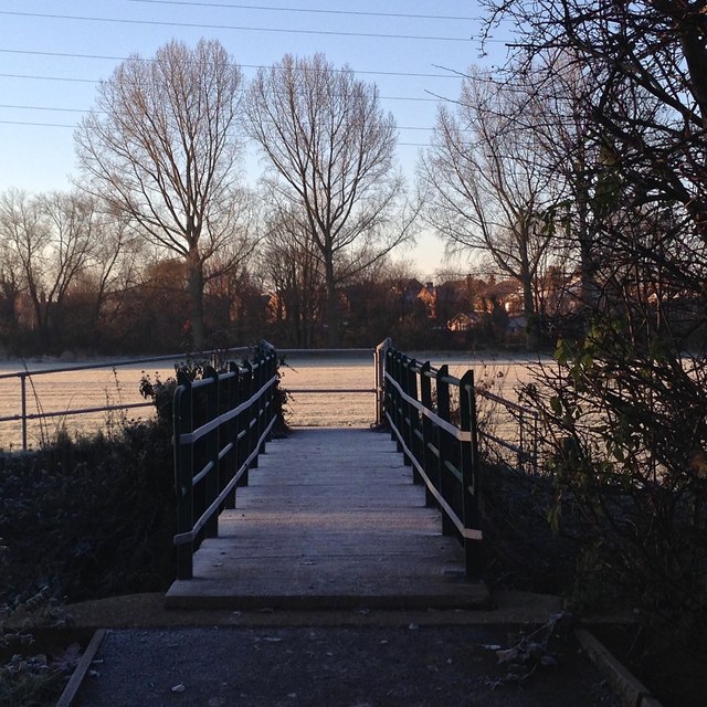 Frosty footbridge