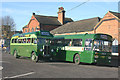 Vintage buses at Upminster station