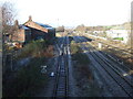 Railway heading north west, Horbury Bridge