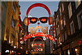 TQ2981 : View of the Carnaby Street Christmas decorations #3 by Robert Lamb