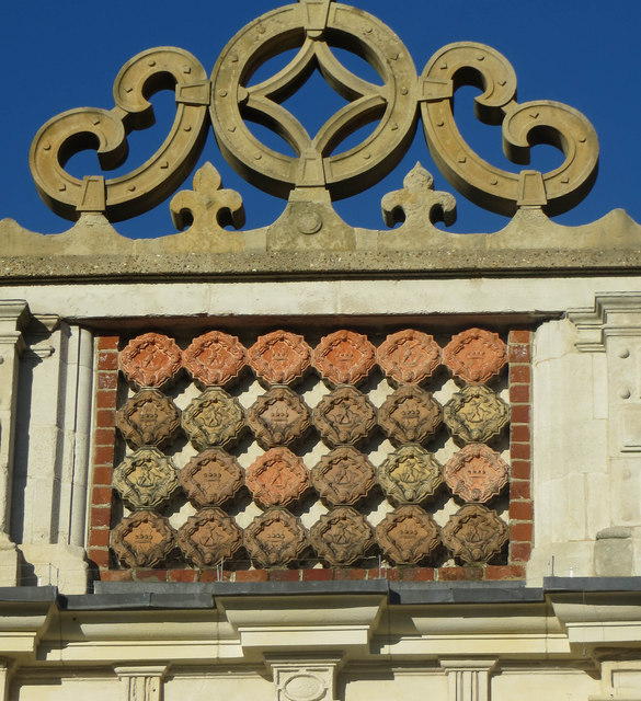 Roof detail, Holland Hall