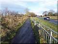 The cycle path alongside the A19 Riccall