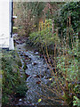 Looking up Mully Brook from a bridge on Churchwater Lane