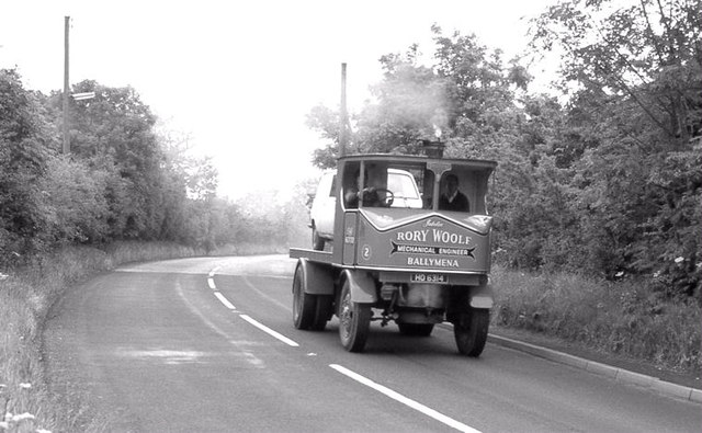 Sentinel steam lorry, Kilroot near Carrickfergus (July 1980)