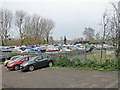 Boats pulled out of the water for the winter