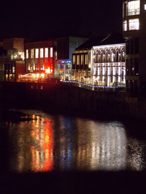 York: illuminated riverside premises
