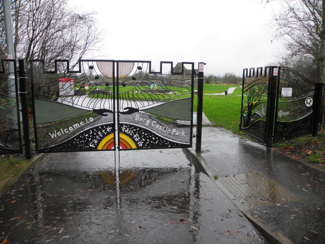 Derg Castle Park Gates © Kenneth Allen Geograph Ireland